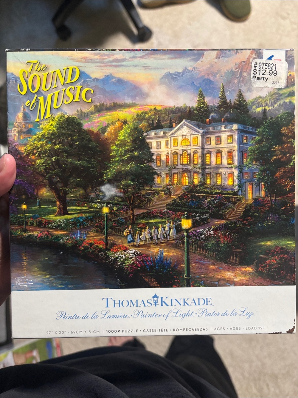 Thomas Kinkade The Sound of Music Scenic Print - Green, Blue, Gold, Brown